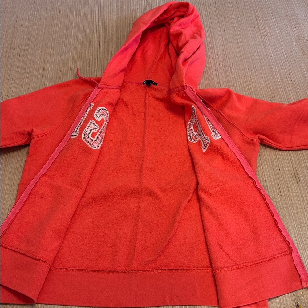 GAP Women’s Coral Zip Up Hoodie Size XXL - Picture 6 of 6